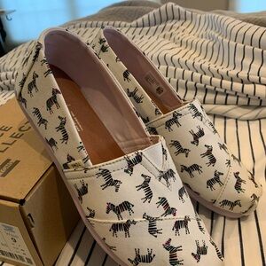 Toms Zebra Print Women's Flats